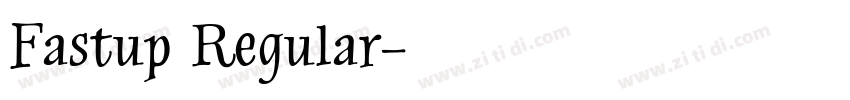 Fastup Regular字体转换
